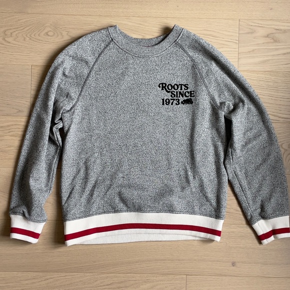 Roots Cabin Relaxed Crew Sweatshirt, Size S - Picture 2 of 4